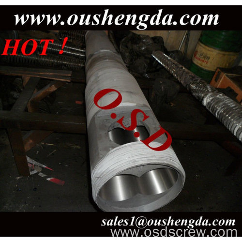 55/110 double extruder cylinder for pvc pipe